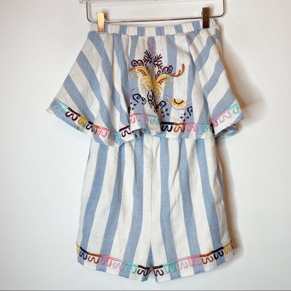 THML Anthropologie Womens 100% Cotton Romper Size XS